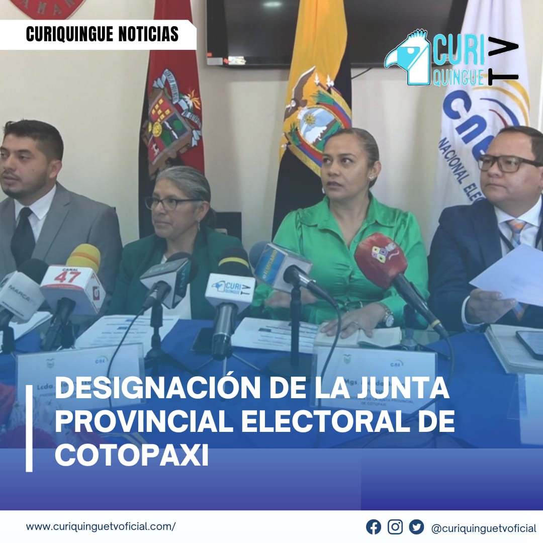 #NoticiaProvincial Designación de la Junta Provincial Electoral de Cotopaxi...