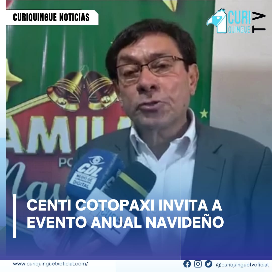 #NoticiaLocal Celebra la Navidad con amor y paz: Enrique Erazo, director del Centro Ecuatoriano de Teoterapia Integral (CENTI) en Cotopaxi, invita a la comunidad a un evento navideño para reflexionar sobre el verdadero significado de la Navidad. Más noticias y Tv en vivo: https://curiquinguetv.com/ #CuriquinguetvOficial