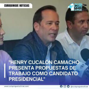 #NoticiaProvincial Propuestas de Henry Cucalón Henry Eduardo Cucalón Camacho, candidato a la presidencia por el Movimiento Construye, habló sobre sus propuestas de trabajo. En sus propias palabras, destacó los puntos clave de su plan para el futuro del país. Más Noticias y Tv en vivo: https://curiquinguetv.com/ #CuriquingueTVOficial