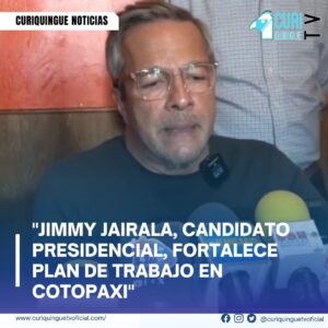 #NoticiaProvincial Visita de Jimmy Jairala a Cotopaxi Jimmy Jairala, candidato a la presidencia por el Movimiento Centro Democrático, visitó la provincia de Cotopaxi para fortalecer su plan de trabajo. Durante su visita, destacó que la seguridad y la energía eléctrica son las principales preocupaciones de la ciudadanía. Asimismo, calificó como "penosas" las actitudes hacia Verónica Abad. Más Noticias y Tv en vivo: https://curiquinguetv.com/ #CuriquingueTVOficial