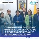 #NoticiaProvincial Unidad por el Medio Ambiente La prefecta de Cotopaxi, Lourdes Tibán, se reunió con el Director Zonal de Educación, Pablo Cisneros, y la Directora Distrital de Latacunga, Nancy Espinosa, para desarrollar nuevas estrategias de trabajo con niños y jóvenes en pro del cuidado del medio ambiente, en respuesta a la crisis ambiental que enfrenta el país por incendios y sequías. Más noticias y Tv en vivo: https://curiquinguetv.com/ #CuriquingueTVOficial