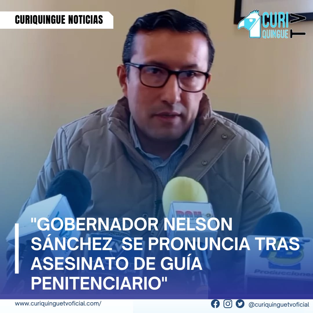 #NoticiaProvincial El gobernador de Cotopaxi, Nelson Sánchez Figueroa, se pronunció sobre el asesinato del guía penitenciario ocurrido el pasado 29 de noviembre. Más noticias y Tv en vivo: https://curiquinguetv.com/ #CuriquingueTVOficial