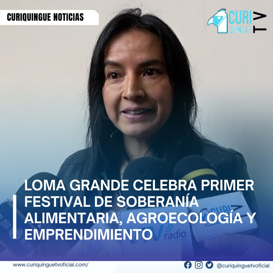 #NoticiaLocal Festival de Soberanía Alimentaria La presidenta del barrio Loma Grande, Doris Guilcamaigua, invita a la ciudadanía a unirse al festival para promover la producción local y recuperar tradiciones en la primera feria de soberanía alimentaria agroecología y emprendimiento. Más información Tv en vivo: https://curiquinguetv.com/ #curiquinguetvoficial