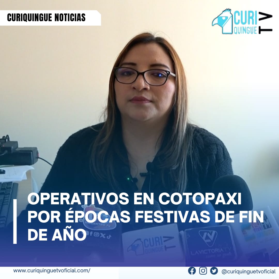 #NoticiaProvincial La Intendente de Cotopaxi, Jhoana Mayo, informa sobre los operativos de control realizados en la provincia, que incluyen la decomisación de pirotecnia, recuperación de motocicletas robadas y clausura de establecimientos. Más información y Tv en vivo: https://curiquinguetv.com/ #CuriquingueTVOficial