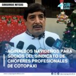 #NoticiaLocal Diego Herrera, Secretario General del Sindicato Profesional de Choferes de Cotopaxi, anuncia la entrega de aguinaldos para los socios del sindicato. Más información y Tv en vivo: https://curiquinguetv.com/ #CuriquingueTVOficial