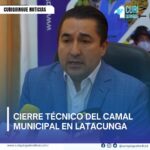 #NoticiaLocal El alcalde del cantón Latacunga, Fabricio Tinajero, anunció el cierre técnico del camal municipal del sector San Martín, debido a que se trasladarán varios equipos hacia el camal ubicado en el sector de Poalo. Este cambio busca mejorar la infraestructura y los servicios en la zona, beneficiando a la comunidad local. Más información y Tv en vivo en: https://curiquinguetv.com/ #CuriquingueTv