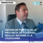 #NoticiaProvincial El Defensor Público de la provincia de Cotopaxi, realiza informe sobre los trabajos realizados dentro del presente año. Además de invitar a la ciudadanía a acercarse con seguridad a las instalaciones pues todo tramite es totalmente gratuito. Más información y Tv en vivo: https://curiquinguetv.com/ #CuriquingueTVOficial