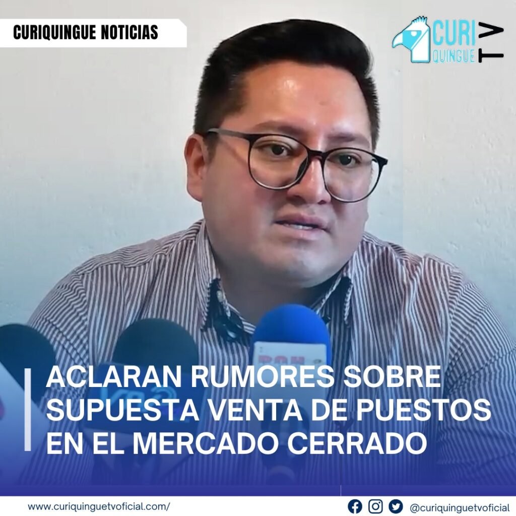 #Nota Local La Dirección de Servicios Públicos desmintió los rumores sobre una presunta venta de puestos en la sección de carnes del Mercado Cerrado. Autoridades aclararon que no existen manipulaciones, también garantizan que se aseguran de mantener la transparencia en la asignación, evitando cualquier tipo de irregularidad que afecte a los comerciantes. Más noticias y Tv en vivo: www.curiquinguetv.com #CuriquingueTV