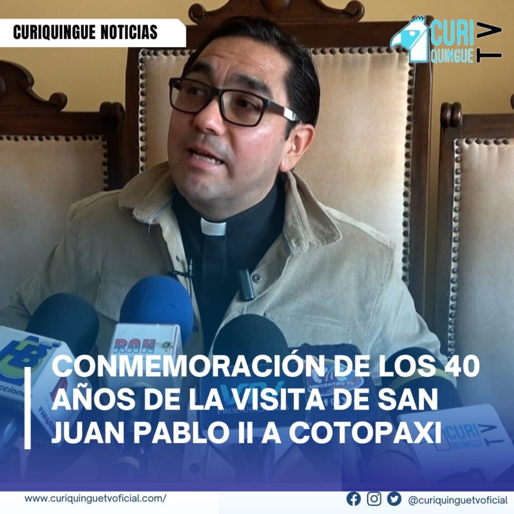 #NoticiaProvincial La Diócesis de Latacunga celebrará los 40 años de la visita histórica de San Juan Pablo II a Cotopaxi, ocurrida el 31 de enero de 1985. El acto incluyendo una eucaristía a las 8:00 am y la colocación de una ofrenda floral en la cruz del papá. Estación conmemoración destaca el impacto de la visita en las comunidades indígenas, donde se promovió la evangelización, el empoderamiento y la formación de líderes locales, legado de figuras como Monseñor Leonidas Proaño y Mario Ruiz Navas Más noticias y Tv en vivo: www.curiquinnguetv.com #CuriquingueTvOficial
