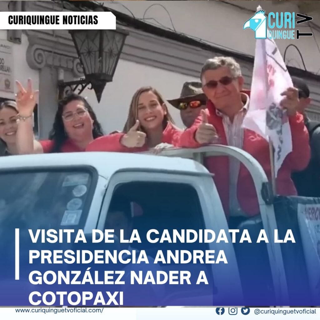 #NoticiaProvincial Andrea González Nader visitó Cotopaxi para presentar su plan de gobierno. Su propuesta busca afrontar la crisis económica y promover un desarrollo sostenible, busca consolidar el respaldo ciudadano en la región. Más noticias y Tv en vivo: www.curiquinguetv.com #CuriquingueTvOficial