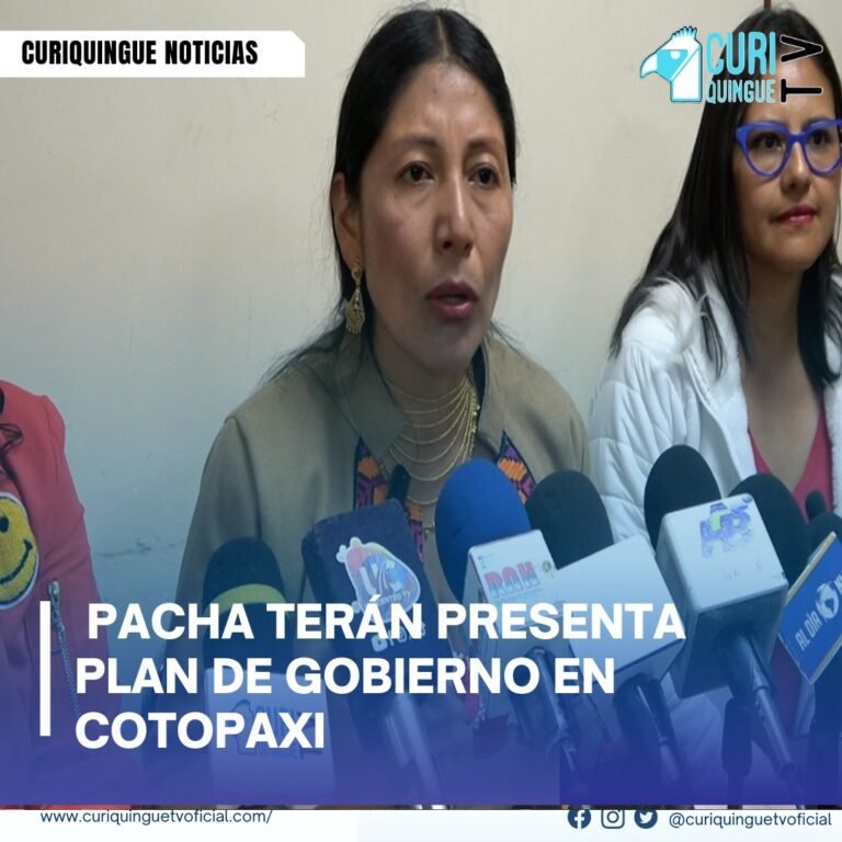 #NoticiaProvincial Pacha Terán candidata a la vicepresidencia, expuso su plan de gobierno en Cotopaxi, se centrará en fortalecer la economía apoyar a emprendedores y generar empleo. Respaldó las propuestas de Arturo Ugsha en salud y seguridad, destacó la necesidad de una jubilación digna y mayor inversión social. Más noticias y Tv en vivo: www.curiquinguetv.com #CuriquingueTvOficial
