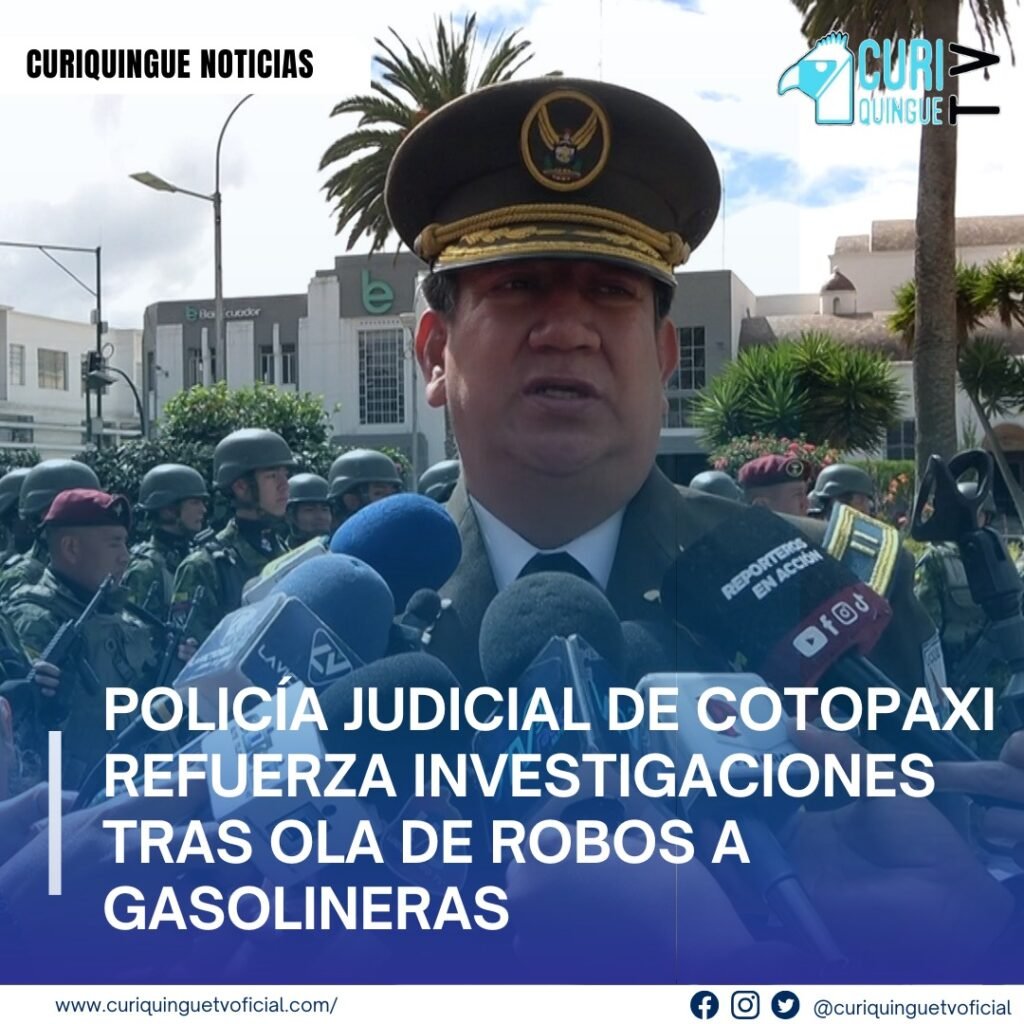 #NoticiaProvincial La Policía Nacional de Cotopaxi compartió con la ciudadanía los logros obtenidos en varios operativos realizados en la provincia, destacando importantes acciones contra la delincuencia. Entre los casos más relevantes, se reportó la captura de varios individuos que operaban en la E-35, cometiendo asaltos en la zona. Más noticias y Tv en vivo: www.curiquinguetv.com #CuriquingueTvOficial