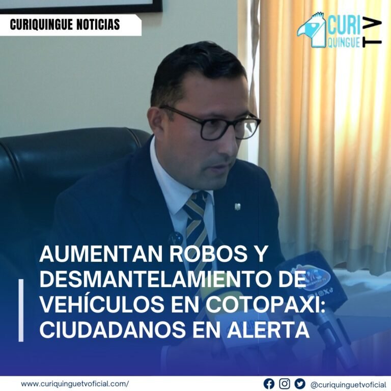 #NoticiaProvincial Cotopaxi ha experimentado un incremento en robos a personas, locales comerciales, gasolineras y desmantelamiento de vehículos, ante esta situación el gobernador de Cotopaxi, Nelson Sánchez Figueroa , se pronuncio al respecto. Más noticias y Tv en vivo: www.curiquinguetv.com #CuriquingueTvOficial #CuriquingueTv