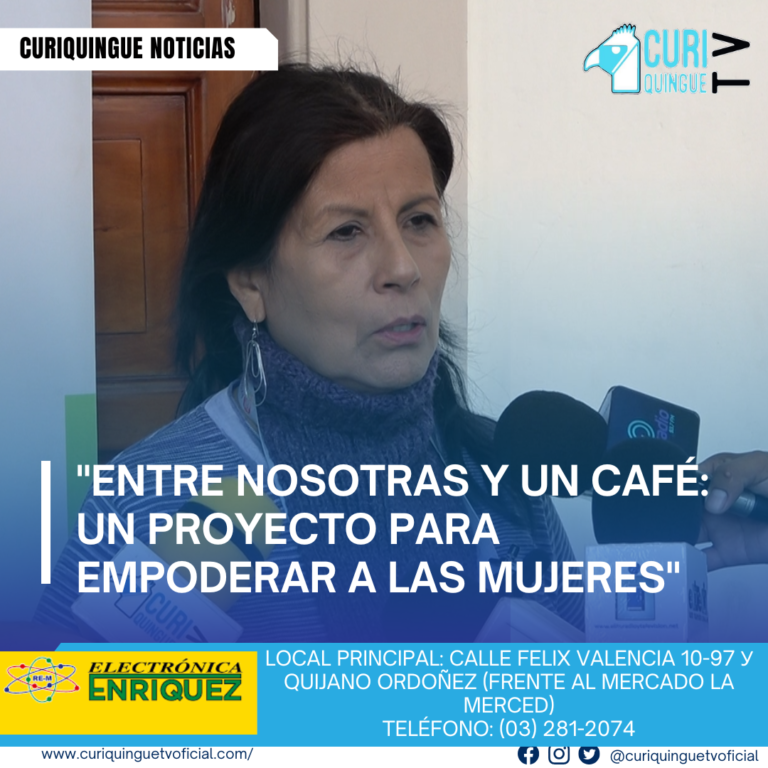 #NoticiaLocal María Teresa Ibuje, presidenta de la Fundación Valorarte, habla sobre el proyecto "Entre nosotras y un café" para apoyar a las mujeres vulnerables. El proyecto busca promover un mensaje de equidad y respeto en donde las mujeres encuentren un espacio para ser escuchadas y aceptadas. Le recordamos que puede seguir a través de #CuriquingueTv en #ATVCABLE #canal83 #Latacunga #Pujilí #Saquisilí #CBVisión #canal79 #Salcedo #Ambato #TVPlus #canal48 #LaManá #Valencia #Quevedo ¡Gracias por sintonizarnos! Más noticias y Tv en vivo: www.curiquinguetv.com #CuriquingueTvOficial