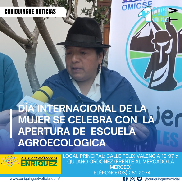 #NoticiaLocal En el marco del Día Internacional de la Mujer, la organización de mujeres indígenas y campesinas Sembrando Esperanza OMICSE celebrará un evento especial para promover el empoderamiento de las mujeres en la provincia de Cotopaxi. La presidenta de OMICSE, Yolanda Guamán, destacó la importancia de la educación y la capacitación para las mujeres, especialmente en áreas como la agroecología. Se lanzó un proyecto ambicioso para promover la producción orgánica en la provincia de Cotopaxi. En conjunto con varias instituciones, incluyendo Care Internacional y la Universidad Técnica de Cotopaxi (UTC) el cual será inaugurado este 8 de marzo. La presidenta de OMICSE, Yolanda Guamán, destacó la importancia de esta iniciativa para empoderar a las mujeres y promover la sostenibilidad en la región con la apertura de la escuela de agroecología. Le recordamos que puede seguirnos a través de #CuriquingueTv en #ATVCABLE #canal83 #Latacunga #Pujilí #Saquisilí #CBVisión #canal79 #Salcedo #Ambato #TVPlus #canal48 #LaManá #Valencia #Quevedo ¡Gracias por sintonizarnos! Más noticias y Tv en vivo: www.curiquinguetv.com #CuriquingueTvOficial