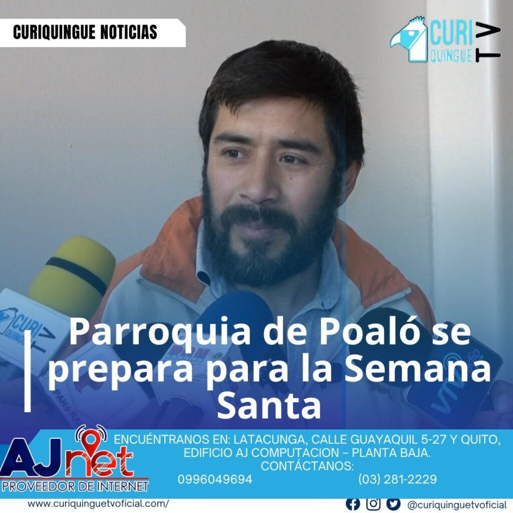#NoticiaParroquial La Parroquia Eclesiástica de Poaló está organizando una serie de eventos en el marco de la Semana Santa, con el objetivo de unificar a la comunidad parroquial. Entre los eventos programados se encuentra el Viacrucis, que se llevará a cabo en los próximos días. Además, se han preparado otros eventos especiales para la Semana Mayor. La parroquia también invita a la comunidad a participar en la peregrinación que se realizará este fin de semana, desde la Plazoleta El Salto hasta la Catedral. Se busca fortalecer la fe y la comunidad a través de estos eventos, y espera la participación activa de todos los feligreses. Le recordamos que puede seguir a través de #CuriquingueTv en #ATVCABLE #canal83 #Latacunga #Pujilí #Saquisilí #CBVisión #canal79 #Salcedo #Ambato #TVPlus #canal48 #LaManá #Valencia #Quevedo ¡Gracias por sintonizarnos! Más noticias y Tv en vivo: www.curiquinguetv.com #CuriquingueTvOficial