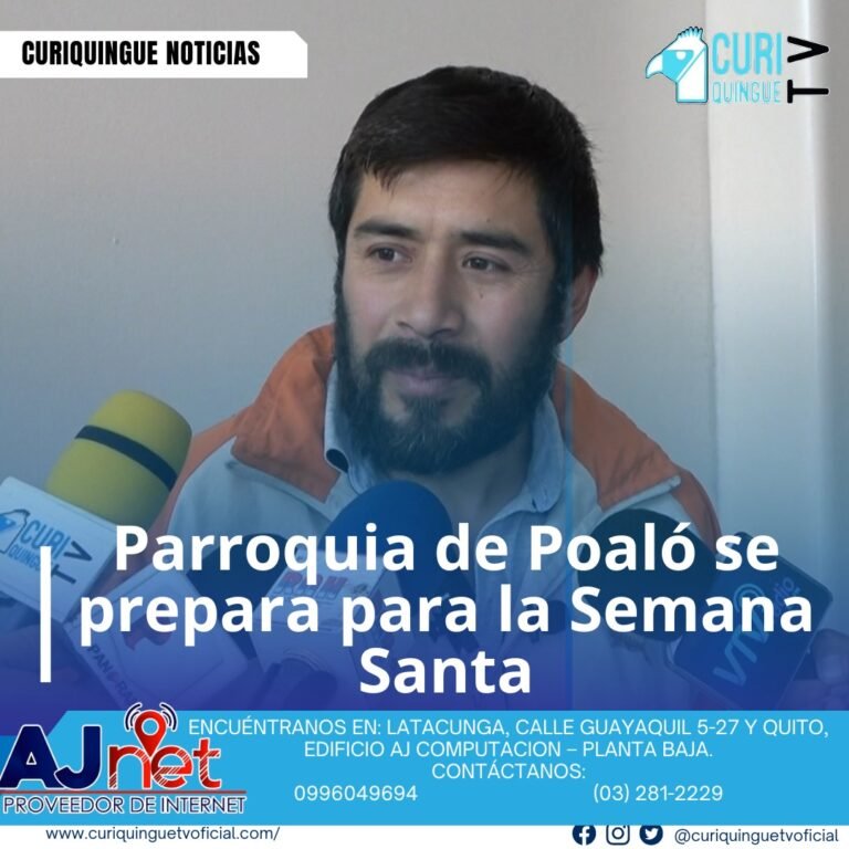 #NoticiaParroquial La Parroquia Eclesiástica de Poaló está organizando una serie de eventos en el marco de la Semana Santa, con el objetivo de unificar a la comunidad parroquial. Entre los eventos programados se encuentra el Viacrucis, que se llevará a cabo en los próximos días. Además, se han preparado otros eventos especiales para la Semana Mayor. La parroquia también invita a la comunidad a participar en la peregrinación que se realizará este fin de semana, desde la Plazoleta El Salto hasta la Catedral. Se busca fortalecer la fe y la comunidad a través de estos eventos, y espera la participación activa de todos los feligreses. Le recordamos que puede seguir a través de #CuriquingueTv en #ATVCABLE #canal83 #Latacunga #Pujilí #Saquisilí #CBVisión #canal79 #Salcedo #Ambato #TVPlus #canal48 #LaManá #Valencia #Quevedo ¡Gracias por sintonizarnos! Más noticias y Tv en vivo: www.curiquinguetv.com #CuriquingueTvOficial