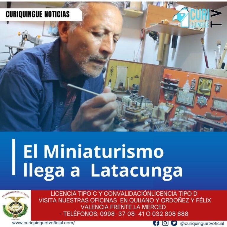 #NoticiaLocal Arranca La exposición pictórica "Colores de Paz y Medio Ambiente" en la Casa de los Marqueses, en el Centro Histórico de Latacunga, con la participación de más de 60 artistas ecuatorianos. Entre ellos, se encuentra Luis Ulises Moreno Sánchez, conocido como el Único Miniaturista del Ecuador, creando obras de arte increíblemente detalladas y precisas. El evento será en Casa de los Marqueses, en el Centro Histórico de Latacunga, del 15 de marzo al 15 de abril. Le recordamos que puede seguir a través de #CuriquingueTv en #ATVCABLE #canal83 #Latacunga #Pujilí #Saquisilí #CBVisión #canal79 #Salcedo #Ambato #TVPlus #canal48 #LaManá #Valencia #Quevedo ¡Gracias por sintonizarnos! Más noticias y Tv en vivo: www.curiquinguetv.com #CuriquingueTvOficial