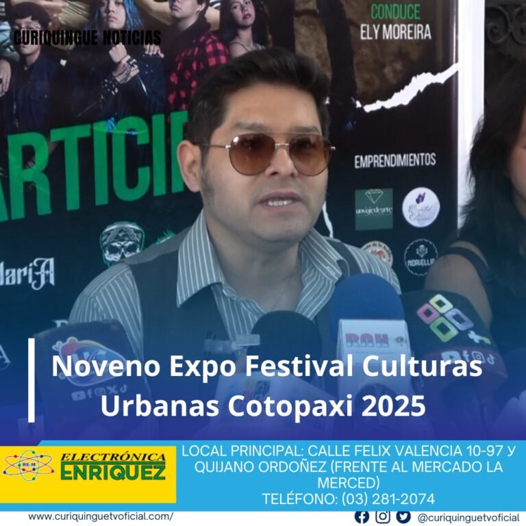 #NoticiaLocal Eventos culturales por la Provincialización de Cotopaxi: La Casa de la Cultura de Cotopaxi anunció una serie de eventos culturales para celebrar la Provincialización de Cotopaxi, incluyendo el Noveno Expo Festival Culturas Urbanas Cotopaxi 2025. Le recordamos que puede seguir a través de #CuriquingueTv en #ATVCABLE #canal83 #Latacunga #Pujilí #Saquisilí #CBVisión #canal79 #Salcedo #Ambato #TVPlus #canal48 #LaManá #Valencia #Quevedo ¡Gracias por sintonizarnos! Más noticias y Tv en vivo: www.curiquinguetv.com #CuriquingueTvOficial