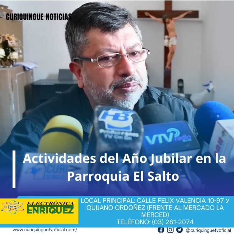 #NoticiaLocal Actividades del Año Jubilar en la Parroquia El Salto Wilson Peñaherrera, párroco de la Parroquia El Salto, informó sobre las actividades que se llevarán a cabo en este año jubilar. A continuación, se proporcionará más información sobre estos eventos de fe cristiana. Le recordamos que puede seguir a través de #CuriquingueTv en #ATVCABLE #canal83 #Latacunga #Pujilí #Saquisilí #CBVisión #canal79 #Salcedo #Ambato #TVPlus #canal48 #LaManá #Valencia #Quevedo ¡Gracias por sintonizarnos! Más noticias y Tv en vivo: www.curiquinguetv.com #CuriquingueTvOficial