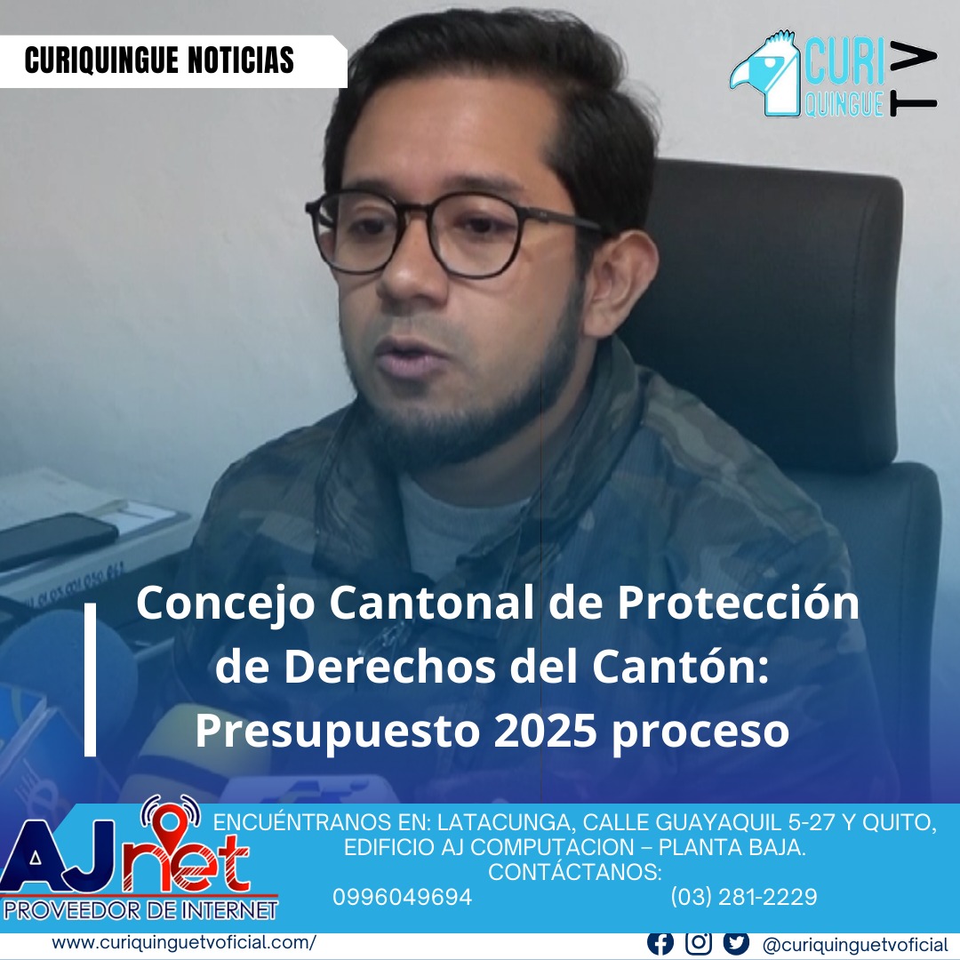 #NoticiaLocal El Concejo Cantonal de Protección de Derechos del Cantón Latacunga está en proceso de ejecutar su presupuesto para el año 2025, con un enfoque especial en la implementación de la Agenda de Igualdad, que busca promover la igualdad y justicia social en la región ¹. Le recordamos que puede seguir a través de #CuriquingueTv en #ATVCABLE #canal83 #Latacunga #Pujilí #Saquisilí #CBVisión #canal79 #Salcedo #Ambato #TVPlus #canal48 #LaManá #Valencia #Quevedo ¡Gracias por sintonizarnos! Más noticias y Tv en vivo: www.curiquinguetv.com #CuriquingueTvOficial