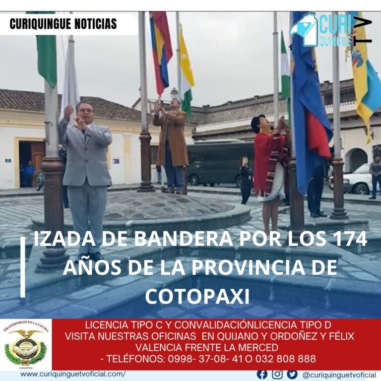 #NoticiaProvincial Con orgullo y civismo, autoridades provinciales y cantonales, empleados y trabajadores del GADPC, Bomberos Latacunga y más asistentes; conmemoramos la historia y grandeza de nuestra provincia en la Izada de la Bandera, evento realizado en los exteriores de nuestra institución Le recordamos que puede seguir a través de #CuriquingueTv en #ATVCABLE #canal83 #Latacunga #Pujilí #Saquisilí #CBVisión #canal79 #Salcedo #Ambato #TVPlus #canal48 #LaManá #Valencia #Quevedo ¡Gracias por sintonizarnos! Más noticias y Tv en vivo: www.curiquinguetv.com #CuriquingueTvOficial