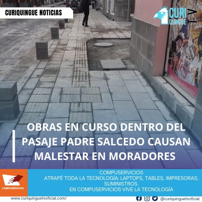 #NoticiaLocal Moradores del Pasaje Padre Salcedo expresan su inconformidad con las obras en curso en el sector. Su principal preocupación es que la obra no ha sido socializada adecuadamente y ha superado los plazos establecidos para su ejecución. Además, los residentes destacan que la obra presenta varios problemas que afectan directamente a la comunidad, lo que genera inquietud y malestar entre los moradores. Le recordamos que puede seguir a través de #CuriquingueTv en #ATVCABLE #canal83 #Latacunga #Pujilí #Saquisilí #CBVisión #canal79 #Salcedo #Ambato #TVPlus #canal48 #LaManá #Valencia #Quevedo ¡Gracias por sintonizarnos! Más noticias y Tv en vivo: www.curiquinguetv.com #CuriquingueTvOficial
