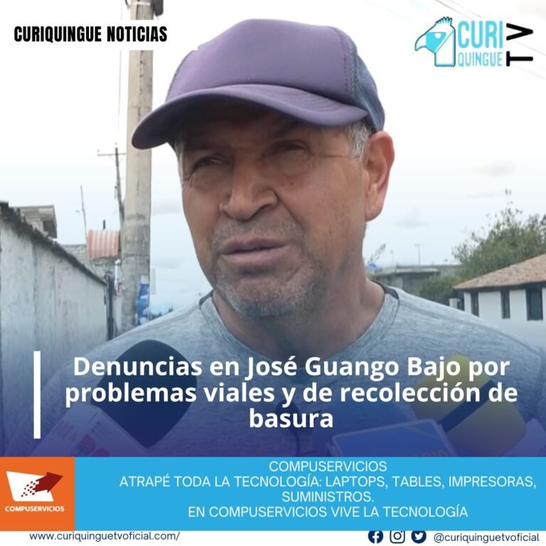 #NoticiaParroquial Junta Parroquial de José Guango Bajo denuncia problemas viales y de recolección de basura. La Junta Parroquial de José Guango Bajo ha expresado su preocupación por diversos problemas que afectan a la comunidad, especialmente en el ámbito vial. Uno de los principales conflictos es el constante paso de volquetas provenientes de las minas de la zona, que circulan varias veces al día, deteriorando las vías locales. A esto se suma el deficiente sistema de recolección de basura, que ha generado malestar en los moradores. Las autoridades parroquiales han solicitado atención urgente por parte del municipio y las entidades competentes para dar solución a estos inconvenientes. Le recordamos que puede seguir a través de #CuriquingueTv en #ATVCABLE #canal83 #Latacunga #Pujilí #Saquisilí #CBVisión #canal79 #Salcedo #Ambato #TVPlus #canal48 #LaManá #Valencia #Quevedo ¡Gracias por sintonizarnos! Más noticias y Tv en vivo: www.curiquinguetv.com #CuriquingueTvOficial