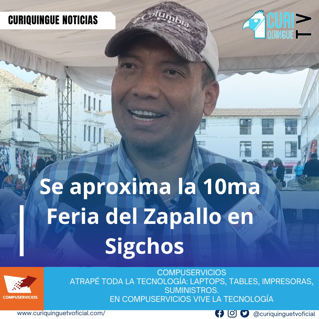 #NoticiaCantonal Everaldo Arguello informa sobre la organización de la 10ma edición del festival, destacando los preparativos y expectativas para el evento. Le recordamos que puede seguir através de #CuriquingueTv en #ATVCABLE #canal83 #Latacunga #Pujilí #Saquisilí #CBVisión #canal79 #Salcedo #Ambato #TVPlus #canal48 #LaManá #Valencia #Quevedo a las 07H00. ¡Gracias por sintonizarnos! #CuriquingueTv #UnaNuevaFormaDeHacerTelevisión www.curiquinguetv.com