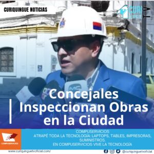 #NoticiaLocal Los concejales de la ciudad realizaron un recorrido por algunas obras en ejecución, incluyendo los pasajes Luis F. Vivero y Padre Salcedo. Durante la inspección, identificaron las falencias y deficiencias en estas obras, lo que permitirá tomar medidas correctivas para mejorar la calidad y seguridad de las mismas. e recordamos que puede seguir a través de #CuriquingueTv en #ATVCABLE #canal83 #Latacunga #Pujilí #Saquisilí #CBVisión #canal79 #Salcedo #Ambato #TVPlus #canal48 #LaManá #Valencia #Quevedo a las 07H00. ¡Gracias por sintonizarnos! #CuriquingueTv #UnaNuevaFormaDeHacerTelevisión www.curiquinguetv.com