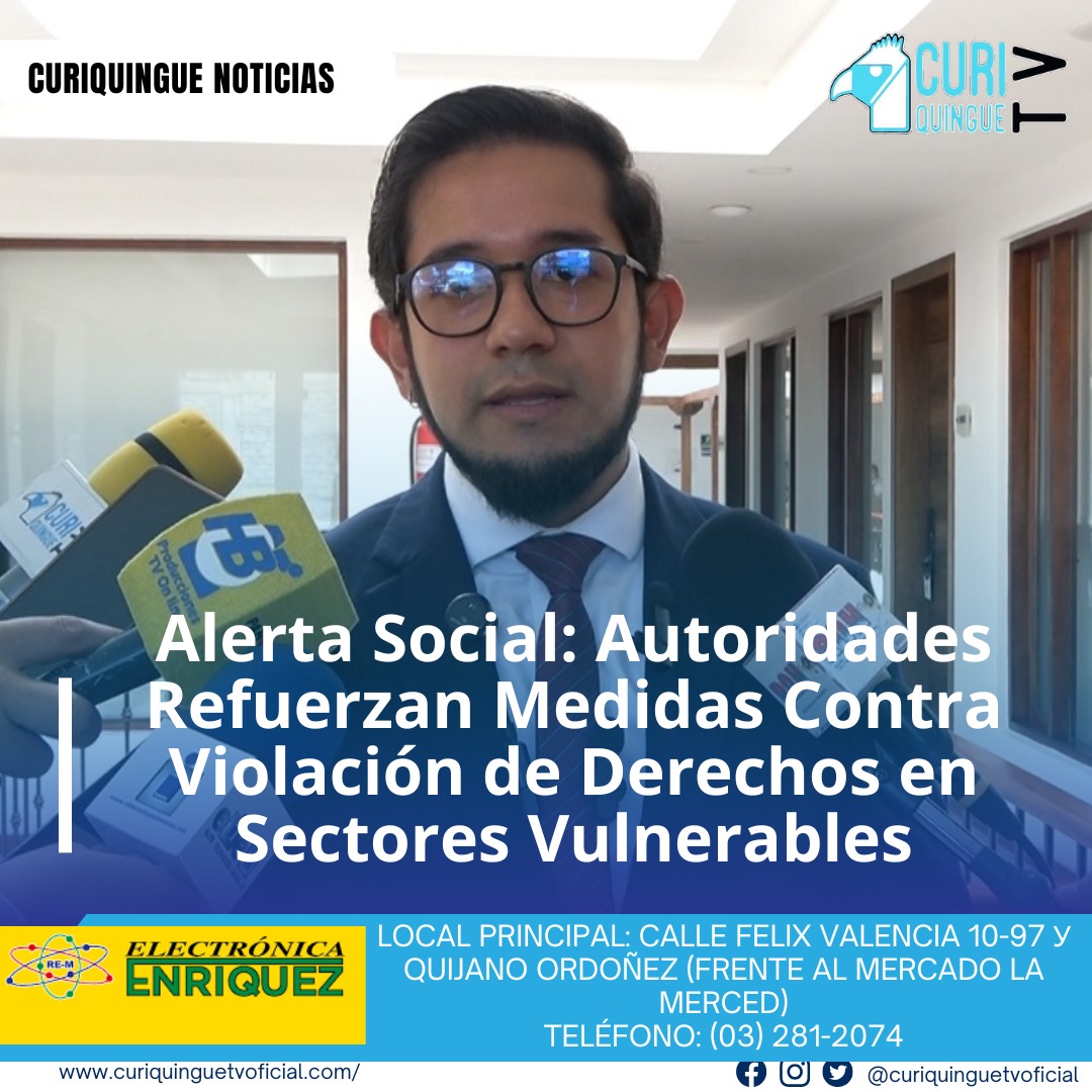 #NoticiaProvincial Diversos sectores de la sociedad continúan enfrentando violaciones de derechos humanos, especialmente en lo que respecta a niños, mujeres y adultos mayores. Ante esta realidad preocupante, las autoridades locales trabajan en nuevas estrategias para combatir el abuso y la violencia, buscando fortalecer la atención, prevención y justicia para las víctimas. Le recordamos que puede seguir a través de #CuriquingueTv en #ATVCABLE #canal83 #Latacunga #Pujilí #Saquisilí #CBVisión #canal79 #Salcedo #Ambato #TVPlus #canal48 #LaManá #Valencia #Quevedo a las 07H00. ¡Gracias por sintonizarnos! #CuriquingueTv #UnaNuevaFormaDeHacerTelevisión www.curiquinguetv.com