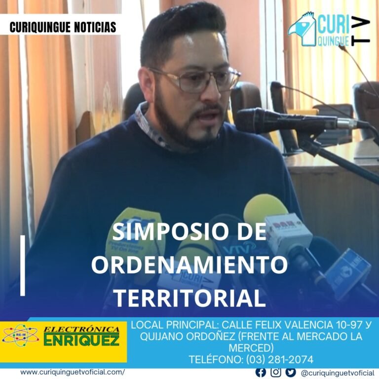 #NoticiaLocal Se organizará un simposio de ordenamiento territorial para concienciar sobre la importancia de realizar estudios previos antes de cualquier construcción. El objetivo es evitar problemas futuros y promover un desarrollo sostenible. Le recordamos que puede seguir a través de #CuriquingueTv en #ATVCABLE #canal83 #Latacunga #Pujilí #Saquisilí #CBVisión #canal79 #Salcedo #Ambato #TVPlus #canal48 #LaManá #Valencia #Quevedo a las 07H00. ¡Gracias por sintonizarnos! #CuriquingueTv #UnaNuevaFormaDeHacerTelevisión www.curiquinguetv.com