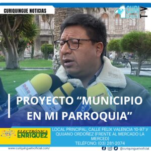 #NoticiaLocal La Dirección de Avalúos y Catastros informa sobre el proyecto "Municipio en mi Parroquia", un iniciativa que busca acercar los servicios municipales a las parroquias. Le recordamos que puede seguir a través de #CuriquingueTv en #ATVCABLE #canal83 #Latacunga #Pujilí #Saquisilí #CBVisión #canal79 #Salcedo #Ambato #TVPlus #canal48 #LaManá #Valencia #Quevedo a las 07H00. ¡Gracias por sintonizarnos! #CuriquingueTv #UnaNuevaFormaDeHacerTelevisión www.curiquinguetv.com