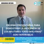 #NoticiaNacional El abogado defensor de los militares en el caso Malvinas ha proporcionado una actualización importante. Según informó, las pruebas presentadas para demostrar la inocencia de los militares son favorables. Aunque aún no se han revelado todos los detalles, se espera que se proporcionen más información en una nota posterior. Le recordamos que puede seguir a través de #CuriquingueTv en #ATVCABLE #canal83 #Latacunga #Pujilí #Saquisilí #CBVisión #canal79 #Salcedo #Ambato #TVPlus #canal48 #LaManá #Valencia #Quevedo a las 07H00. ¡Gracias por sintonizarnos! #CuriquingueTv #UnaNuevaFormaDeHacerTelevisión www.curiquinguetv.com