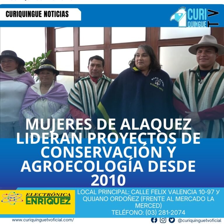 #NoticiaLocal La Asociación de Mujeres Unión y Progreso de Alaquez, presidida por María Román, ha trabajado incansablemente desde 2010 en proyectos que promueven la conservación de la naturaleza, la agroecología y la nutrición infantil. Uno de sus proyectos destacados es el "Proyecto Oasis". Su dedicación y esfuerzo han generado un impacto positivo en la comunidad. Le recordamos que puede seguir a través de #CuriquingueTv en #ATVCABLE #canal83 #Latacunga #Pujilí #Saquisilí #CBVisión #canal79 #Salcedo #Ambato #TVPlus #canal48 #LaManá #Valencia #Quevedo a las 07H00. ¡Gracias por sintonizarnos! #CuriquingueTv #UnaNuevaFormaDeHacerTelevisión www.curiquinguetv.com