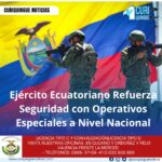 #NoticiaLocal Con el firme propósito de garantizar la seguridad nacional, el Ejército del Ecuador ha intensificado sus acciones a través de diversos operativos estratégicos desplegados en todo el país. Entre ellos destaca el operativo " CAMEX", centrado en puntos críticos para la seguridad interna, y el control constante en áreas sensibles como el oleoducto nacional. Estas acciones buscan prevenir sabotajes, actividades ilícitas y garantizar el normal funcionamiento de la infraestructura energética del Ecuador. Las Fuerzas Armadas han reiterado su compromiso con la soberanía y la paz interna, y han asegurado que estos operativos continuarán desarrollándose con rigurosidad para salvaguardar el bienestar de todos los ciudadanos. Le recordamos que puede seguir a través de #CuriquingueTv en #ATVCABLE #canal83 #Latacunga #Pujilí #Saquisilí #CBVisión #canal79 #Salcedo #Ambato #TVPlus #canal48 #LaManá #Valencia #Quevedo a las 07H00. ¡Gracias por sintonizarnos! #CuriquingueTv #UnaNuevaFormaDeHacerTelevisión www.curiquinguetv.com
