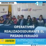 #NoticiaProvincial En una rueda de prensa realizada en la Gobernación de Cotopaxi, el jefe del distrito de policía de Latacunga, Santiago Razo, informó sobre los operativos realizados por diferentes carteras de estado durante el pasado feriado. La reunión tuvo como objetivo destacar los esfuerzos conjuntos para garantizar la seguridad y el orden en la provincia. Le recordamos que puede seguir a través de #CuriquingueTv en #ATVCABLE #canal83 #Latacunga #Pujilí #Saquisilí #CBVisión #canal79 #Salcedo #Ambato #TVPlus #canal48 #LaManá #Valencia #Quevedo a las 07H00. ¡Gracias por sintonizarnos! #CuriquingueTv #UnaNuevaFormaDeHacerTelevisión www.curiquinguetv.com