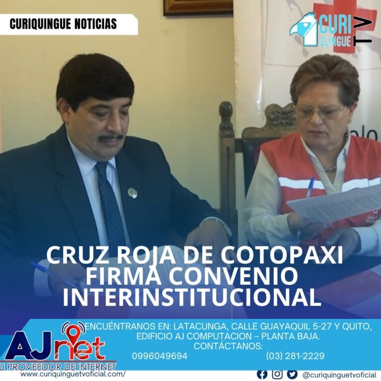 #NoticiaLocal La Cruz Roja de Cotopaxi ha firmado un convenio interinstitucional con el objetivo de beneficiar a la ciudadanía y cumplir con su mandato de salvar vidas. Este acuerdo busca fortalecer la atención y asistencia a la comunidad en situaciones de emergencia y necesidad. Le recordamos que puede seguir a través de #CuriquingueTv en #ATVCABLE #canal83 #Latacunga #Pujilí #Saquisilí #CBVisión #canal79 #Salcedo #Ambato #TVPlus #canal48 #LaManá #Valencia #Quevedo a las 07H00. ¡Gracias por sintonizarnos! #CuriquingueTv #UnaNuevaFormaDeHacerTelevisión www.curiquinguetv.com