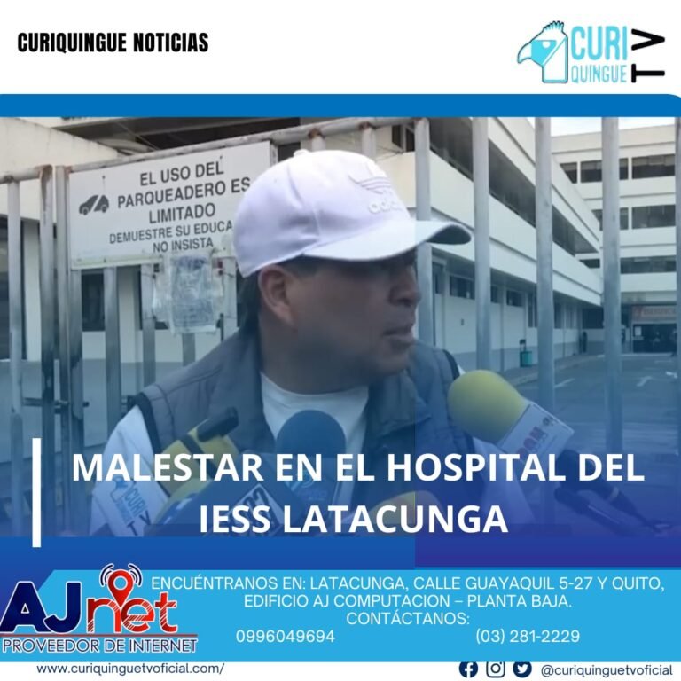 #NoticiaLocal Un jubilado denuncia la falta de atención adecuada en el Hospital del IESS, específicamente la escasez de medicamentos para diabetes y los largos tiempos de espera para citas en el call center. Le recordamos que puede seguir a través de #CuriquingueTv en #ATVCABLE #canal83 #Latacunga #Pujilí #Saquisilí #CBVisión #canal79 #Salcedo #Ambato #TVPlus #canal48 #LaManá #Valencia #Quevedo a las 07H00. ¡Gracias por sintonizarnos! #CuriquingueTv #UnaNuevaFormaDeHacerTelevisión www.curiquinguetv.com