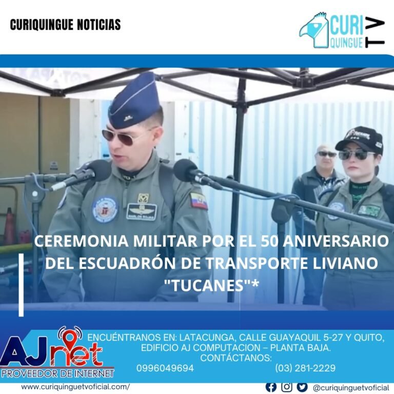 #NoticiaLocal Este jueves 29 de mayo de se llevó a cabo la ceremonia militar en conmemoración del Quincuagésimo Aniversario de creación del Escuadrón de Transporte Liviano Nro. 11-13 "Tucanes". Presidido por el señor Ministro de Defensa Nacional y tenindo lugar en el Hangar Militar del Grupo Logístico Nro. 11. Le recordamos que puede seguir a través de #CuriquingueTv en #ATVCABLE #canal83 #Latacunga #Pujilí #Saquisilí #CBVisión #canal79 #Salcedo #Ambato #TVPlus #canal48 #LaManá #Valencia #Quevedo a las 07H00. ¡Gracias por sintonizarnos! #CuriquingueTv #UnaNuevaFormaDeHacerTelevisión www.curiquinguetv.com