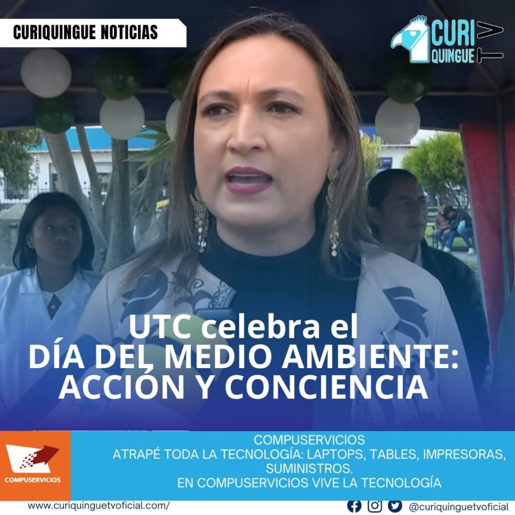 #NoticiaLocal Diana Vinueza, Decana de la Universidad Técnica de Cotopaxi (UTC), comparte información sobre los eventos que se están realizando para conmemorar el Día del Medio Ambiente, promoviendo la conciencia y el cuidado del entorno natural. Le recordamos que puede seguir a través de #CuriquingueTv en #ATVCABLE #canal83 #Latacunga #Pujilí #Saquisilí #CBVisión #canal79 #Salcedo #Ambato #TVPlus #canal48 #LaManá #Valencia #Quevedo a las 07H00. ¡Gracias por sintonizarnos! #CuriquingueTv #UnaNuevaFormaDeHacerTelevisión www.curiquinguetv.com