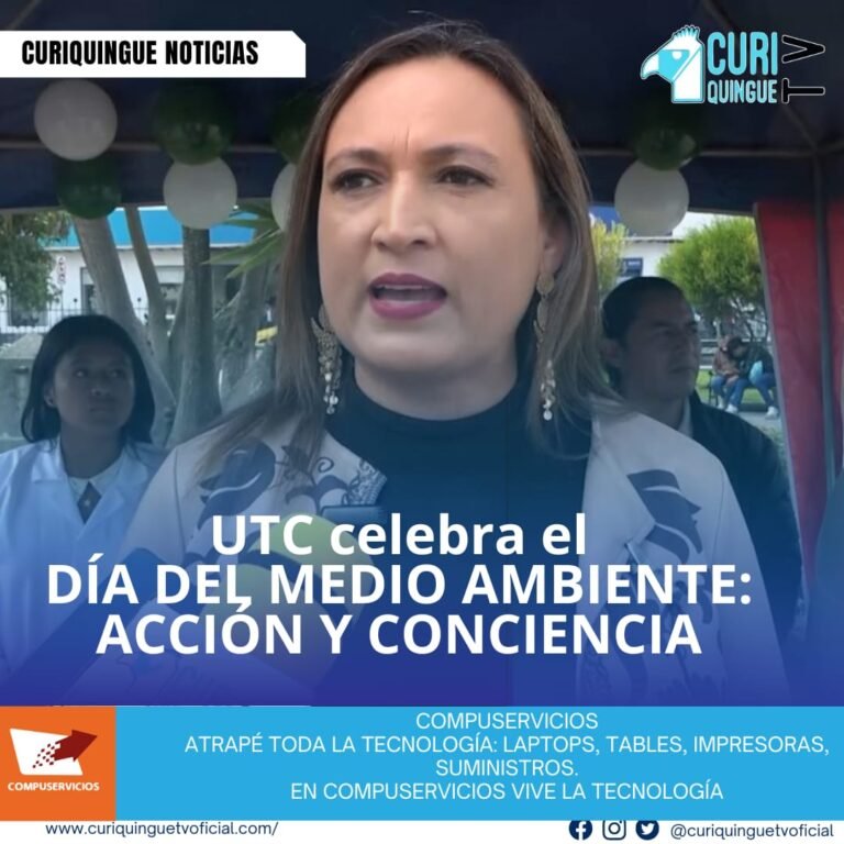 #NoticiaLocal Diana Vinueza, Decana de la Universidad Técnica de Cotopaxi (UTC), comparte información sobre los eventos que se están realizando para conmemorar el Día del Medio Ambiente, promoviendo la conciencia y el cuidado del entorno natural. Le recordamos que puede seguir a través de #CuriquingueTv en #ATVCABLE #canal83 #Latacunga #Pujilí #Saquisilí #CBVisión #canal79 #Salcedo #Ambato #TVPlus #canal48 #LaManá #Valencia #Quevedo a las 07H00. ¡Gracias por sintonizarnos! #CuriquingueTv #UnaNuevaFormaDeHacerTelevisión www.curiquinguetv.com