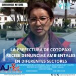 #NoticiaLocal Pilar Llano, Directora de Ambiente de la Prefectura de Cotopaxi, informa sobre varias denuncias recibidas en diferentes sectores de la provincia, destacando la importancia de la protección ambiental. Le recordamos que puede seguir a través de #CuriquingueTv en #ATVCABLE #canal83 #Latacunga #Pujilí #Saquisilí #CBVisión #canal79 #Salcedo #Ambato #TVPlus #canal48 #LaManá #Valencia #Quevedo a las 07H00. ¡Gracias por sintonizarnos! #CuriquingueTv #UnaNuevaFormaDeHacerTelevisión www.curiquinguetv.com
