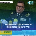 #NoticiaLocal Seguridad Ciudadana La Policía Nacional en Cotopaxi ha destacado recientemente varios casos de aprensión en la ciudad, demostrando su compromiso con la seguridad y el orden público. Según el comandante de la subzona, su trabajo se realiza de manera profesional y coordinada con otras autoridades, garantizando la tranquilidad de los ciudadanos. Le recordamos que puede seguir a través de #CuriquingueTv en #ATVCABLE #canal83 #Latacunga #Pujilí #Saquisilí #CBVisión #canal79 #Salcedo #Ambato #TVPlus #canal48 #LaManá #Valencia #Quevedo a las 07H00. ¡Gracias por sintonizarnos! #CuriquingueTv #UnaNuevaFormaDeHacerTelevisión www.curiquinguetv.com
