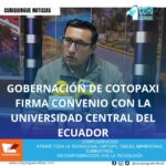#NoticiaProvincial La Gobernación de Cotopaxi y la Universidad Central del Ecuador han firmado un convenio para ofrecer pasantías a estudiantes oriundos de la provincia. Esto fortalecerá su formación académica y profesional, brindándoles experiencia laboral en la administración pública. Le recordamos que puede seguir a través de #CuriquingueTv en #ATVCABLE #canal83 #Latacunga #Pujilí #Saquisilí #CBVisión #canal79 #Salcedo #Ambato #TVPlus #canal48 #LaManá #Valencia #Quevedo a las 07H00. ¡Gracias por sintonizarnos! #CuriquingueTv #UnaNuevaFormaDeHacerTelevisión www.curiquinguetv.com