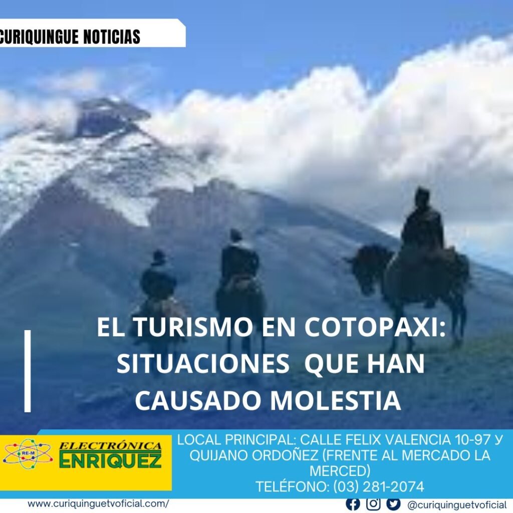 #NoticiaLocal El Director de Turismo, Iban Guerrero, informó sobre una situación que ha causado molestias en la ciudadanía y detalló el proceso que deben seguir las personas que deseen realizar actividades turísticas. La regulación y la información son clave para un turismo responsable y sostenible. Le recordamos que puede seguir a través de #CuriquingueTv en #ATVCABLE #canal83 #Latacunga #Pujilí #Saquisilí #CBVisión #canal79 #Salcedo #Ambato #TVPlus #canal48 #LaManá #Valencia #Quevedo a las 07H00. ¡Gracias por sintonizarnos! #CuriquingueTv #UnaNuevaFormaDeHacerTelevisión www.curiquinguetv.com