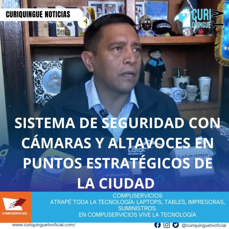 #NoticiaLocal El Director de Seguridad Ciudadana del GAD de Latacunga destaca que están trabajando por el bienestar de la ciudadanía, con cámaras de seguridad y altavoces completamente habilitados en diferentes sitios de la ciudad. Le recordamos que puede seguir a través de #CuriquingueTv en #ATVCABLE #canal83 #Latacunga #Pujilí #Saquisilí #CBVisión #canal79 #Salcedo #Ambato #TVPlus #canal48 #LaManá #Valencia #Quevedo a las 07H00. ¡Gracias por sintonizarnos! #CuriquingueTv #UnaNuevaFormaDeHacerTelevisión www.curiquinguetv.com