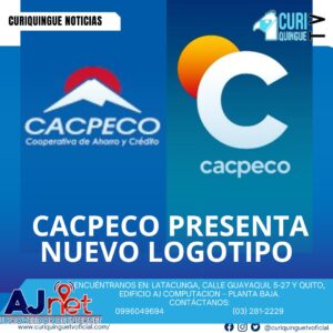 #NoticiaLocal Lanzamiento del logotipo de CACPECO*: La cooperativa CACPECO presenta su nuevo logotipo y destaca los servicios que ofrece a la ciudadanía. Le recordamos que puede seguir a través de #CuriquingueTv en #ATVCABLE #canal83 #Latacunga #Pujilí #Saquisilí #CBVisión #canal79 #Salcedo #Ambato #TVPlus #canal48 #LaManá #Valencia #Quevedo a las 07H00. ¡Gracias por sintonizarnos! #CuriquingueTv #UnaNuevaFormaDeHacerTelevisión www.curiquinguetv.com