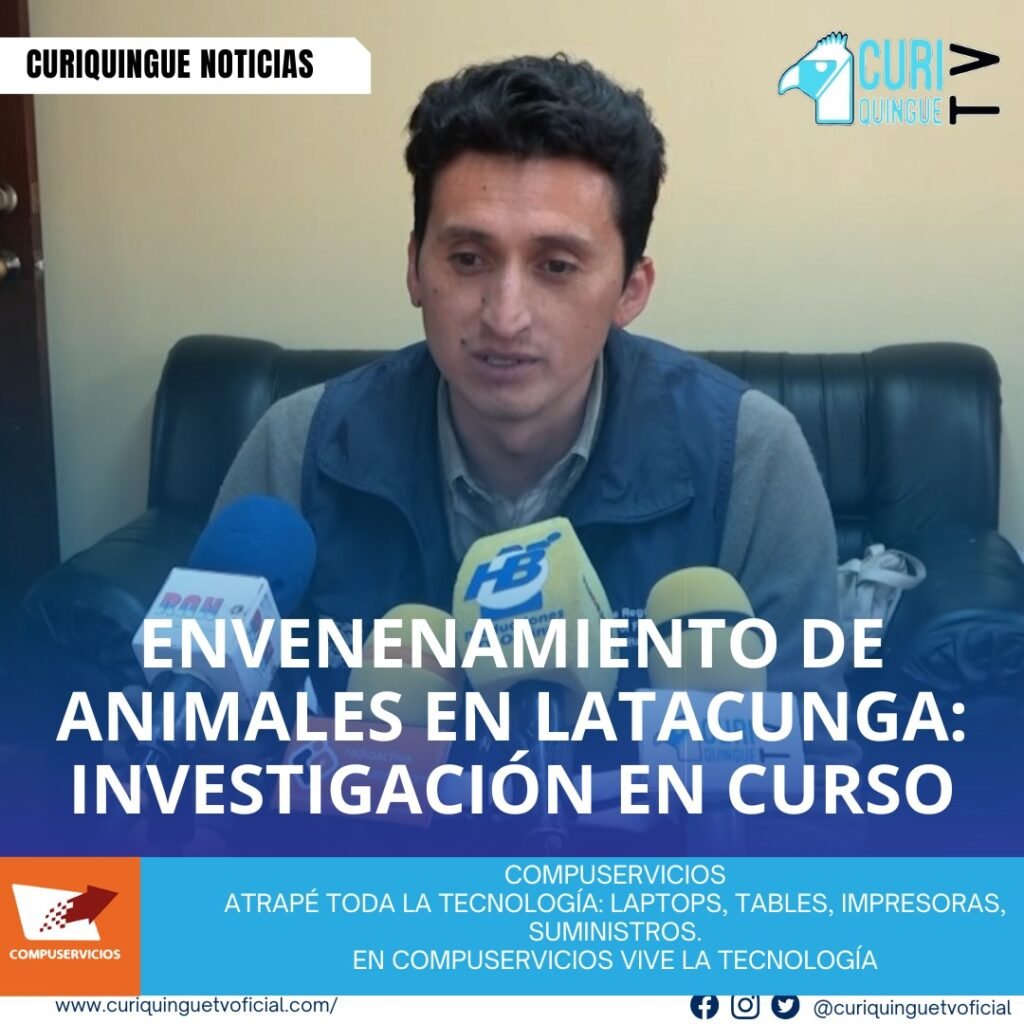 #NoticiaLocal En el barrio Chan del cantón Latacunga se denuncia que fueron envenenados 4 perritos y un becerro. El director de Justicia Municipal y el director del MAG detallan más sobre el tema. Le recordamos que puede seguir a través de #CuriquingueTv en #ATVCABLE #canal83 #Latacunga #Pujilí #Saquisilí #CBVisión #canal79 #Salcedo #Ambato #TVPlus #canal48 #LaManá #Valencia #Quevedo a las 07H00. ¡Gracias por sintonizarnos! #CuriquingueTv #UnaNuevaFormaDeHacerTelevisión www.curiquinguetv.com https://youtu.be/ose5-VED7B8