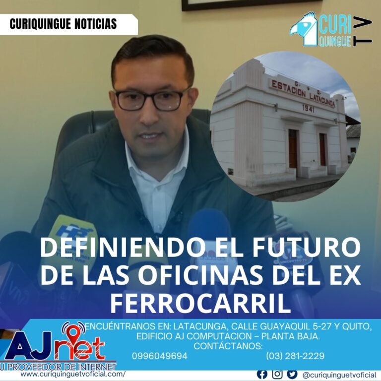 #NoticiaLocal El gobernador de Cotopaxi informó que se llevó a cabo una reunión para definir el destino de las oficinas del ex ferrocarril ubicadas en el barrio La Estación. El gobernador también informó sobre el estado de la vía Latacunga-La Mana y las novedades suscitadas en el cantón Saquisilí. Le recordamos que puede seguir a través de #CuriquingueTv en #ATVCABLE #canal83 #Latacunga #Pujilí #Saquisilí #CBVisión #canal79 #Salcedo #Ambato #TVPlus #canal48 #LaManá #Valencia #Quevedo a las 07H00. ¡Gracias por sintonizarnos! #CuriquingueTv #UnaNuevaFormaDeHacerTelevisión www.curiquinguetv.com